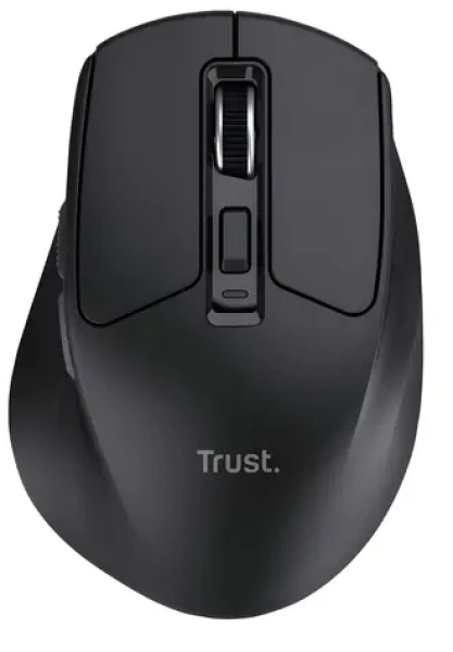 Trust Niven Comfort černá / Myš / bezdrátová / Bluetooth / nabíjecí baterie / ergonomická (26021)