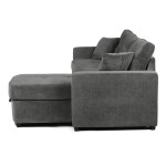 Rohová pohovka, šedá, látka, ASB-C3990 GREY2