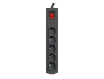 Armac ARC5 černá / Přepěťová ochrana / 5 zásuvek / 3 m (ARC5/30/CZ)