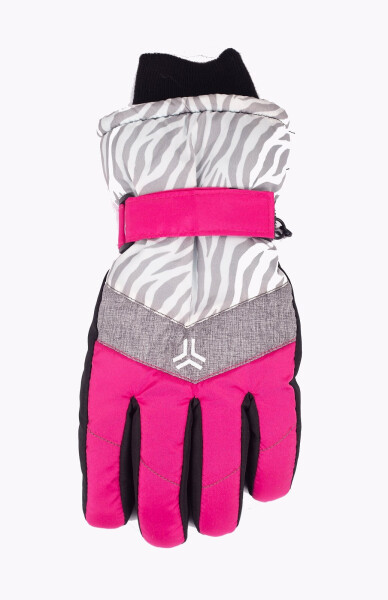 Lyžařské rukavice YOCLUB REN-0354K růžová L-XL