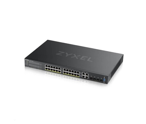 Zyxel GS2220-28HP 28-port L2 Managed Gigabit PoE Switch, 24x gigabit RJ45, 4x gigabit RJ45/SFP, PoE 375 W EDF_311827