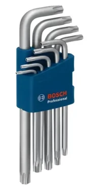BOSCH 9dílná sada klíčů TORX / TX 10-50 mm / ocel S2 (1600A01TH4)