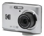 Kodak Friendly Zoom FZ45 stříbrná / Kompaktní fotoaparát / 2.7" LCD / 16 MPix BSI CMOS / 4x optický zoom / SD (KF45SL)