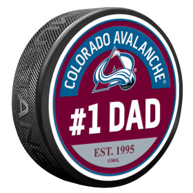 Mustang Puk Colorado Avalanche NHL #1 Dad Textured Puck