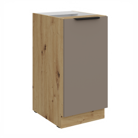 Spodní skříňka Aria 40 D 1F BB Barva korpusu: Dub artisan, Barva dvířek: TA - Sandgrau AFM