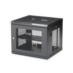 StarTech 9U Nástěnný rozvaděč černá / Nástěnný rack / 19" / 600×551 mm / Nosnost 90 kg (RK920WALM)
