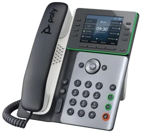 Poly Edge E350 černá / IP Telefon / displej / SIP / SDP / USB 2.0 Type-C / 2x LAN (82M89AA)