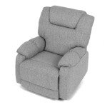 Relaxační křeslo, šedá látka, TV-4088 SIL2