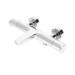 Vanová baterie SAT DARK bez sprchového setu 150 mm chrom SATBSDA222CR SATBSDA222CR
