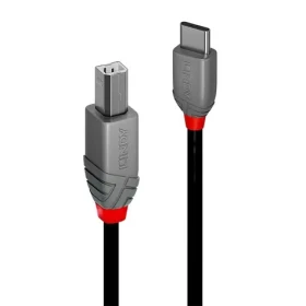 Lindy Anthra Line USB-C - USB-B 2m černá / Kabel USB / USB 2.0 / 480 Mbit/s (36942)