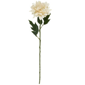 Ib Laursen Umělá květina Dahlia Butter Cream, krémová barva, plast
