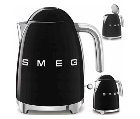 Smeg KLF03BLEU rychlovarná konvice, 1,7 l, (7 šálků), 2400 W, styl 50. let, černá
