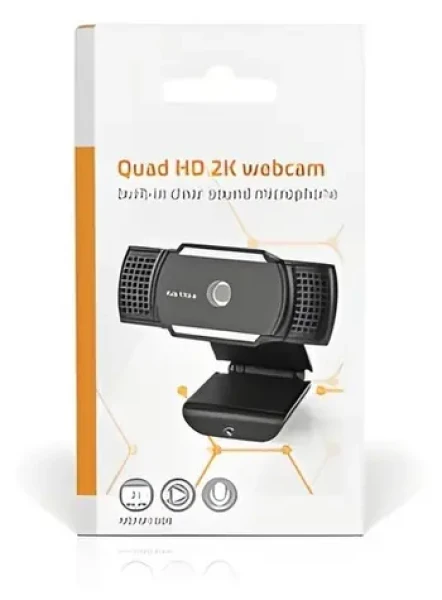 Nedis Webkamera 2K černá / Webkamera / 2K 30 fps / USB / Autofocus / Mikrofon (WCAM110BK)