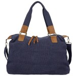 Stylová textilní kabelka na rameno Sofie, tmavě modrá