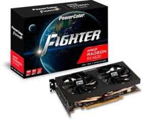 PowerColor Fighter RX 6600 / 1626 MHz / 8GB GDDR6 / 128-bit / 1xHDMI + 3x DP / (8) (AXRX 6600 8GBD6-3DH)