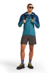 ICEBREAKER Mens 300 RealFleece Descender LS Zip Hood, Topaz/Atlantis/Cb (vzorek) velikost: M