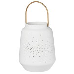 Räder Porcelánová lucerna Holes 14 cm, bílá barva, porcelán