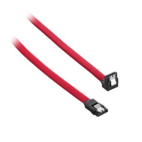 CableMod ModMesh Pravoúhlý SATA 3 Kabel 60cm - červená (CM-CAB-RSAT-N60KR-R)