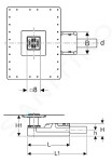 GEBERIT - Příslušenství Sprchová podlahová vpusť, pro výšku mazaniny u vtoku 65–90 mm 154.052.00.1