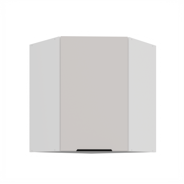 Horní rohová skříňka Como 60x60 GN-72 1F (45°) Barva korpusu: Bílá, Barva dvířek: Kašmír