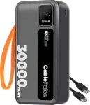 Obal:Me CablePulse 30000mAh 22,5W černá / Powerbanka / integrované kabely / USB-C / USB-A (57983127973)