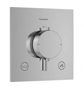 HANSGROHE - Ecostat Comfort E Termostatická baterie pod omítku, pro 2 spotřebiče, chrom 33716000