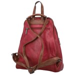 Trendy dámský koženkový kabelko-batůžek Lykos, vínový
