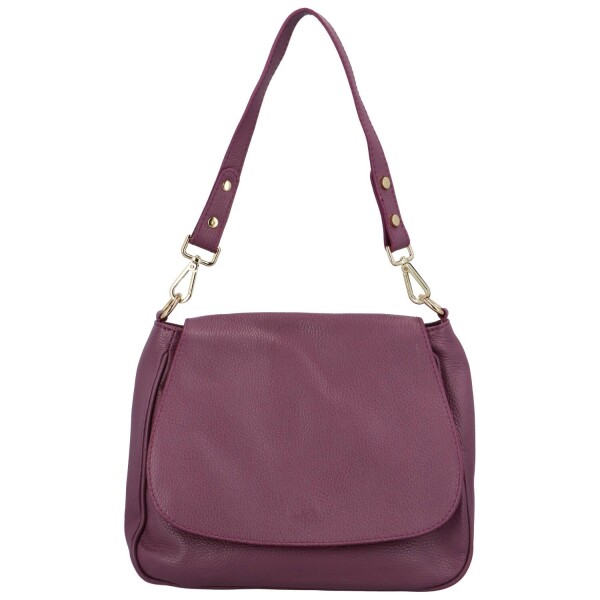 Stylová dámská kožená crossbody kabelka Dawn, fialová