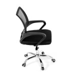 Dětská židle, výškově nastavitelná, černá síťovina, KA-L103 BK