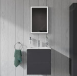 DURAVIT - ME by Starck Nábytkové umyvadlo 530x430 mm, 1 otvor pro baterii, s WonderGliss, bílá 23365300001