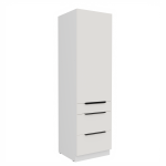 Vysoká potravinová skříňka Aria 60 DKS-210 3S 1F - Premium Box Barva korpusu: Černá, Barva dvířek: GR - Graphite AFM