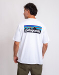Tričko Patagonia M's P-6 Logo Responsibili-Tee® Fiber White