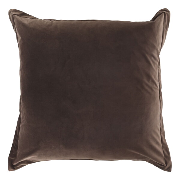 Chic Antique Sametový povlak na polštář na zem Aix Mocca 80 × 80 cm, hnědá barva, textil