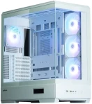 Zalman P50 DS bílá / Midi tower ATX / 4x 120mm ARGB / 2x USB 3.0 + 1x USB-C / panoramatické sklo / bez zdroje (P50 DS White)