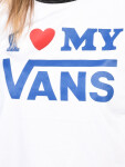 Vans LOVE RINGER white/black dámské tričko krátkým rukávem