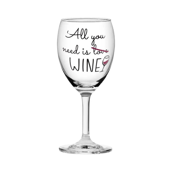 Vinná sklenice - All you need is wine - Albi