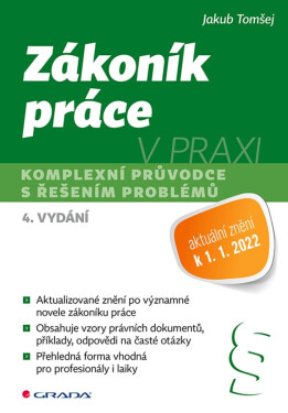 Zákoník práce v praxi - 4. vydání - Jakub Tomšej