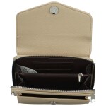 Stylová dámská koženková mini crossbody kabelka Milax, béžová