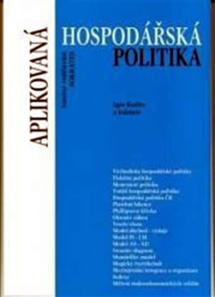 Aplikovaná hospodářská politika