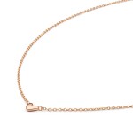 Stříbrný náhrdelník se srdíčkem Josefa Gold, stříbro 925/1000, Zlatá 38 cm + 9 cm (prodloužení)