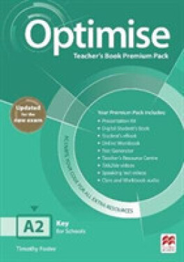 Optimise A2 - Updated Teacher´s Book Premium Pack - Foster, Timothy John