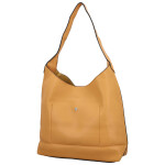 Trendy dámská koženková kabelka na rameno Karix, žlutá