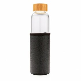 XD Design Skleněná láhev na vodu s ochranným pouzdrem černá 550 ml (P436.291)