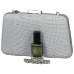 Módní dámské psaníčko Michelle Moon Rixa, stříbrné