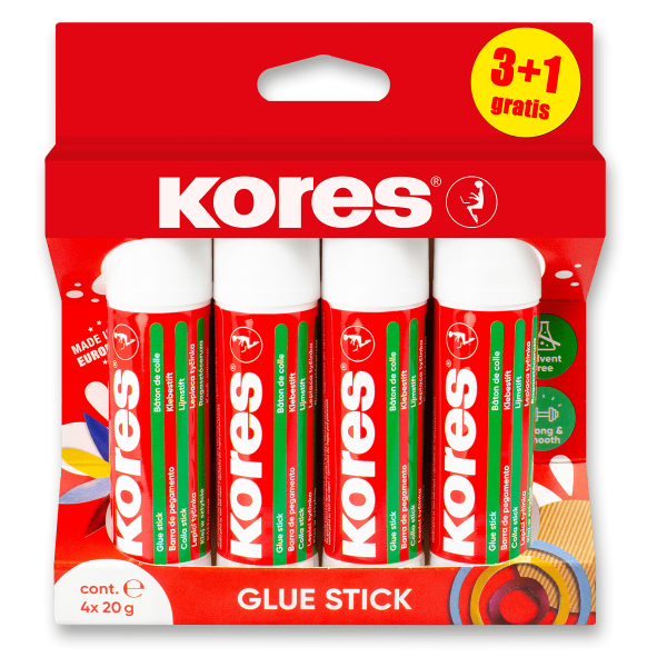 Lepicí tyčinka Kores 20 g, balení 4ks