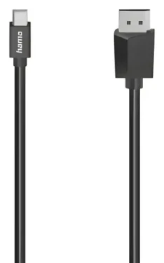 Hama kabel Mini DisplayPort na DisplayPort černá / Video kabel / 1,5 m / UHD 4K