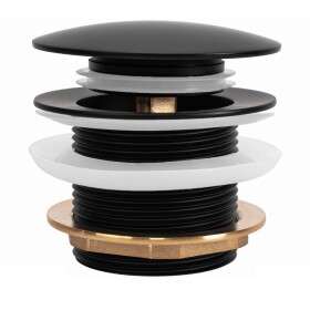 REA - Univerzální vanová výpusť Click-clack - Black REA-W2014