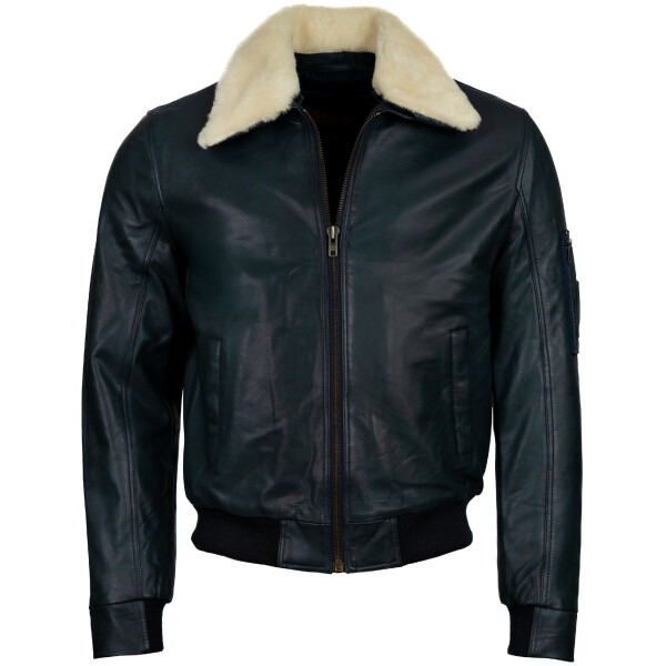 Pánská Kožená Bunda Pilot Ethereal Pravý Kožíšek Brixton Velikost: 6XL