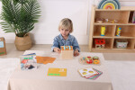 Mamido Montessori Matematický Box XXL 46ks Geometrické Tvary Barvy Čísla