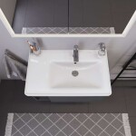 DURAVIT - D-Neo Nábytkové umyvadlo 80x48 cm, 1 otvor pro baterii vpravo, bílá 2370800000